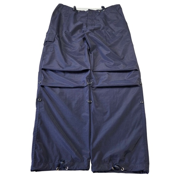 Vintage Y2K No Boundaries Baggy Cargo Navy Pants Size 34x32 Skater 2000s Grunge - Picture 1 of 7